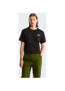 T-Shirt The North Face "W EVOLUTION SIMPLE DOME CROP RLX SS TEE", Damen, Gr. M, tnf schwarz, Obermaterial: 100% Baumwolle, Shirts T-Shirt, bequemer Schnitt, f&uuml;r sportliche Aktivit&auml;ten, sportlicher Stil