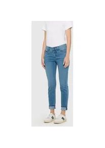 Slim-fit-Jeans MAC "RICH SLIM", Damen, Gr. 38, L&auml;nge 32, authentic cobalt used, Denim/Jeans, Obermaterial: 71% Baumwolle, 16% Polyester, 11% Modal, 2% Elasthan, unifarben, slim fit lang, Jeans Slim-fit-Jeans, mit Stretch