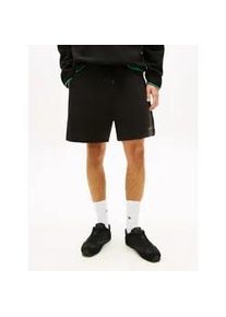 Tommy Hilfiger Shorts TOMMY JEANS "TJM CONTRAST LINEAR BEACH", Herren, Gr. XXL, N-Gr, schwarz, Web, Obermaterial: 80% Baumwolle, 20% Polyester, unifarben, regular fit kurz, Hosen Shorts, Regular fit mit elastischem Bund