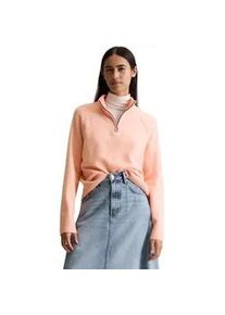 Marc O'Polo Troyer MARC O'POLO DENIM, Damen, Gr. S, rose powder, Strick, Obermaterial: 72% Schurwolle, 26% Polyamid, 2% Elasthan, regular fit, Rippstrickb&uuml;ndchen, Pullover Troyer, cropped, regular fit, aus flauschigem Schurwolle-Mix