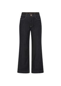 Weite Jeans MAC "DREAM WIDE", Damen, Gr. 40, N-Gr, fashion rinsed, Web, Obermaterial: 75% Baumwolle, 12% Modal, 9% Polyester, 4% Elasthan, Jeans, mit Fransen am Saum