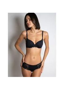 Halbschalen-BH Passionata "NINA", Damen, Gr. 85, Cup D, schwarz, Obermaterial: 90% Polyamid, 10% Elasthan, BHs, mit Spitzendetails