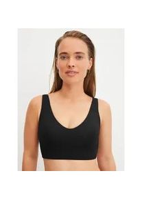 Bustier Calida "Natural Skin", Damen, Gr. S (40/42), N-Gr, schwarz c2c, Interlock, Obermaterial: 83% Modal (TENCELTM), 17% Elasthan, BHs Bustier, aus weicher Interlock-Qualit&auml;t, atmungsaktiv, ohne B&uuml;gel