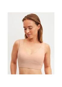 Bustier Calida "Natural Skin", Damen, Gr. L (48/50), N-Gr, rose teint, Interlock, Obermaterial: 83% Modal (TENCELTM), 17% Elasthan, BHs Bustier, aus weicher Interlock-Qualit&auml;t, atmungsaktiv, ohne B&uuml;gel