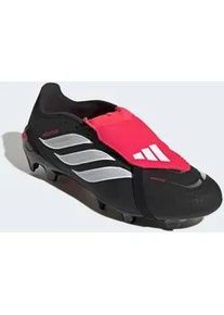 Fu&szlig;ballschuh Adidas PERFORMANCE "PREDATOR LEAGUE MIT UMSCHLAGBARER ZUNGE F&Uuml;R FESTE B&Ouml;DEN", Herren, Gr. 43, core schwarz, ftwr wei&szlig;, lucid rot, Synthetik, Textil, Schuhe Fu&szlig;ballschuh, Au&szlig;ensohle f&uuml;r Rasen und feste B&ouml;den