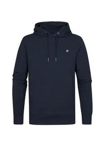 Kapuzensweatshirt PETROL INDUSTRIES "Men Sweater Hooded", Herren, Gr. XL (42), navy blau, Sweatware, Obermaterial: 95% Baumwolle, 5% Elasthan, unifarben, regular fit h&uuml;ftbedeckend, Rundhals, Flachstrickb&uuml;ndchen, Sweatshirts, mit K&auml;ngurutasche und Kordelzug