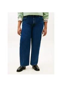 Regular-fit-Jeans Tommy Hilfiger Curve "CRV DNM EMI BARREL RW", Damen, Gr. 50, N-Gr, emi, Denim/Jeans, Obermaterial: 100% Baumwolle, unifarben, regular fit normal, Jeans, in gro&szlig;en Gr&ouml;&szlig;en