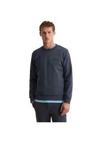 Marc O'Polo Sweatshirt MARC O'POLO "regular fit aus weichem Bio-Baumwoll-Sweat", Herren, Gr. XXL, schwarz navy, Sweatware, Obermaterial: 100% Baumwolle, regular fit normal, Rundhals, B&uuml;ndchen, Sweatshirts Sweatshirt, angenehm weich gebrushte Innenseite