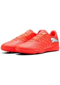 Fu&szlig;ballschuh Puma "FUTURE 9 PLAY TT", Herren, Gr. 43, glowing rot, Puma wei&szlig;, Puma schwarz, Puma silber, Synthetik, Schuhe Fu&szlig;ballschuh, f&uuml;r synthetische Hartpl&auml;tze, Obermaterial aus Synthetik