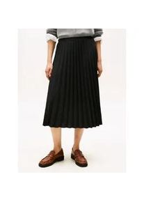 Plisseerock Tommy Hilfiger "FLUID PLEATED PULL ON MIDI SKIRT", Damen, Gr. 34, schwarz, Web, Obermaterial: 100% Polyester, unifarben, regular fit wadenlang, R&ouml;cke