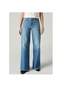 Levi's Weite Jeans LEVI'S "Jeans 318 SHAPING", Damen, Gr. 29, L&auml;nge 32, cool satisfaction, Denim/Jeans, Obermaterial: 74% Baumwolle, 24% Polyester, 2% Elasthan, weit kn&ouml;chellang, Jeans, im Five-Pocket Style