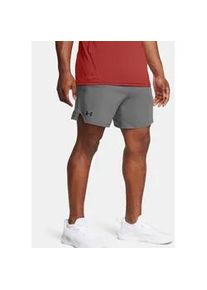 Shorts Under Armour "UA VANISH WOVEN 6IN SHORTS", Herren, Gr. 3XL, N-Gr, castlerock,, schwarz, Obermaterial: 100% Polyester, Hosen Shorts, sportlicher Stil, f&uuml;r vielseitige Aktivit&auml;ten, leichtes Material