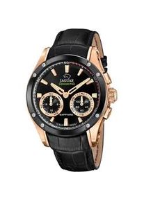 Chronograph Jaguar "Connected Special Edition", schwarz (schwarz, ros&eacute;goldfarben), Armbanduhren, Herren, Chronograph, Armbanduhr, Quarzuhr, Herrenuhr, Saphirglas, Stoppfunktion