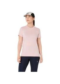 Laufshirt asics "ROAD SEAMLESS SS TOP", Damen, Gr. S, morganite, crystal pink, Obermaterial: 65% Polyamid, 35% Polyester, Shirts Laufshirt, nahtlose Strickkonstruktion, mit ACTIBREEZETM Technologie