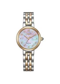 Solaruhr Citizen "Citizen L", silberfarben, ros&eacute;goldfarben, Armbanduhren, Damen, Quarzuhr, Armbanduhr, Damenuhr, Edelstahlarmband, analog
