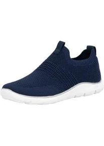 Slip-On Sneaker Remonte, Damen, Gr. 40, nachtblau, Nubuklederimitat, Textil, Schuhe, Schlupfschuh, Slipper, Barfu&szlig;schuh mit herausnehmbarer Einlage