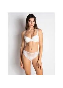 Halbschalen-BH Passionata "NINA", Damen, Gr. 90, Cup D, talc, Obermaterial: 90% Polyamid, 10% Elasthan, BHs, mit Spitzendetails