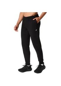 Laufhose asics "FRENCH TERRY PANT", Herren, Gr. M, N-Gr, performance schwarz, Obermaterial: 63% Baumwolle, 37% Polyester, Hosen Laufhose, sportlicher Stil, f&uuml;r Laufaktivit&auml;ten, aus Baumwolle und Polyester