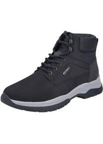 Winterboots Rieker, Herren, Gr. 41, schwarz, Lederimitat, Nubukleder, unifarben, Schuhe Winterboots, Schn&uuml;rboots, Stiefelette, Outdoorboots mit Innenrei&szlig;verschluss