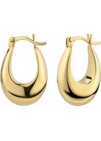 Paar Creolen Firetti "Schmuck Geschenk Silber 925 Ohrschmuck Ohrringe", gelbgoldfarben, Ohrringe, Damen, Silber 925 (Sterlingsilber)