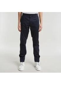 G-Star Raw Chinohose G-STAR "Mosa Straight Chino", Herren, Gr. 29, L&auml;nge 32, blau (salute), Web, Obermaterial: 97% Baumwolle, 3% Elasthan, unifarben, straight fit lang, Hosen Chinohose, mit geradem Bein