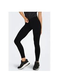 Funktionstights Only Play "ONPJAM-2-MINA LIFE XHW PCK TIGHTS NOOS", Damen, Gr. XS (34), N-Gr, schwarz, Jersey, Obermaterial: 78% Polyester, 22% Elasthan, unifarben, normal, Hosen