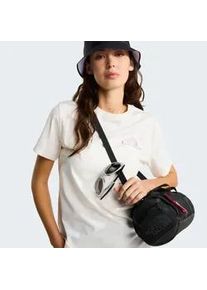 T-Shirt The North Face "W MONTE REGULAR SHORT SLEEVE TEE-GRAPHIC", Damen, Gr. S, wei&szlig; dune, Obermaterial: 100% Baumwolle, Shirts T-Shirt, sportlicher Stil, f&uuml;r Sportmode und Outdoormode, aus Baumwolle