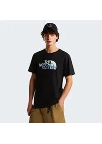 T-Shirt The North Face "M MOUNTAIN LINE REGULAR SHORT SLEEVE TEE", Herren, Gr. M, tnf schwarz, Obermaterial: 100% Baumwolle, Shirts T-Shirt, sportlicher Stil, Kurzarm, f&uuml;r Sport und Outdoor, aus Baumwolle