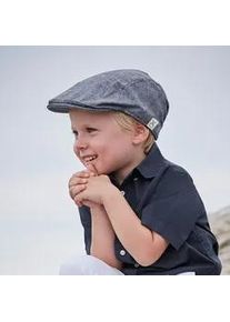 Schirmm&uuml;tze MaxiMo, Jungen, Gr. 51, blau (blau, meliert), Web, Baumwolle, meliert, M&uuml;tzen, Flatcap f&uuml;r Kids Jungen