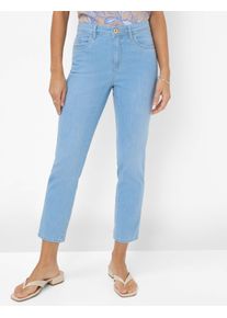 Brax Damen Five-Pocket-Hose Style MARY S USED BLEACHED BLUE, denim hellblau, Gr. 34