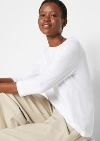 bonprix Longshirt (5er-Pack), schwarz, Gr.52/54 (XXL), vielseitig kombinierbares Langarmshirt mit rundem Hals, aus 100% Baumwolle