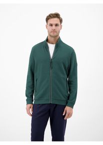 Sweatjacke Lerros "Jacke aus Baumwollmix mit Taschen", Herren, Gr. M, soft teal, 90% Baumwolle, 10% Polyester, Sweatjacken Sweatjacke