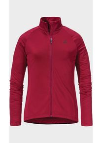 Sch&ouml;ffel Strickpullover SCH&Ouml;FFEL "Longsleeve Style Kubena WMS", Damen, Gr. 36, rot (3750, rot), Oberstoff: 89% Polyester, 11% Elasthan, Rundhals, Pullover Strickpullover