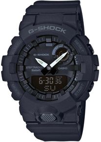 Smartwatch Casio G-SHOCK "GBA-800-1AER", schwarz (schwarz, schwarz), Smartwatches, Herren, Smartwatch, Quarzuhr,Armbanduhr Herrenuhr,Schrittz&auml;hler,bis 20 bar wasserdicht