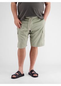Jogg-Bermudas Lerros "Cargo-Jog-Bermuda in &Uuml;bergr&ouml;&szlig;en", Herren, Gr. 46, tinted grau, 55% Lyocell, 44% Baumwolle, 1% Elasthan, Hosen Jogg-Bermudas