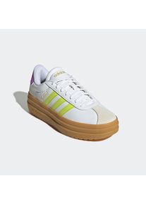 Plateausneaker adidas Sportswear "VL COURT BOLD", Damen, Gr. 38, wei&szlig; (cloud wei&szlig;, cloud wei&szlig;, cloud wei&szlig;), Leder, Synthetik, Schuhe Plateausneaker, inspiriert vom Design des adidas gazelle bold, Topseller