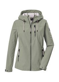 G.I.G.A. by Killtec Softshelljacke "GS 111 WMN SFTSHLL JCKT", Damen, Gr. 50, dunkelgr&uuml;n, Oberseite: 100% Polyester;R&uuml;ckseite: 100% Polyester;Futter: 100% Polyester, G.I.G.A. DX BY KILLTEC, Jacken Softshelljacke, Atmungsaktive, wasserabweisende Damenjacke mit verstellbarer Kapuze