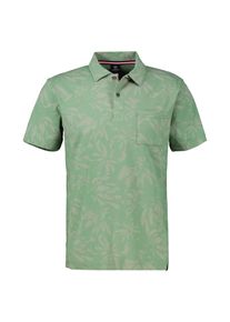Poloshirt Lerros "Poloshirt mit Stretchanteil in &Uuml;bergr&ouml;&szlig;en", Herren, Gr. 3XL, gr&uuml;n (sage gr&uuml;n), 95% Baumwolle, 5% Elasthan, Rundhals, Shirts Poloshirt