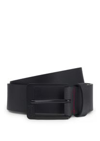 Lederg&uuml;rtel Hugo "Grover Sz35", Herren, Gr. 85, schwarz 002, B&uuml;ffelleder, G&uuml;rtel Lederg&uuml;rtel, mit Logopr&auml;gung auf der Schlie&szlig;e