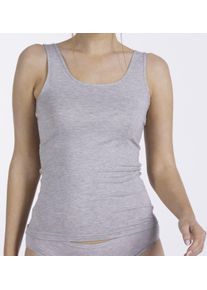 Achselhemd Nina von C. "Light & Easy", Damen, Gr. 38, N-Gr, silber (silber melange), Obermaterial: 95% Modal, 5% Elasthan, bequem, Rundhals, Unterhemden Achselhemd, mit breiten Tr&auml;gern, atmungsaktiv, bequem, Rundhalsausschnitt