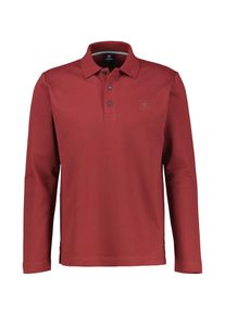 Langarmshirt Lerros "Langarm-Poloshirt, sportiv und modisch", Damen, Gr. S, maple rot, 85% Baumwolle, 13% Polyester, 2% Elasthan, Shirts Langarmshirt