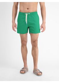 Badeshorts Lerros "Herren Beach-Shorts mit Innenhose", Herren, Gr. L, Normalgr&ouml;&szlig;en, reed gr&uuml;n, 100% Nylon, Badehosen Badeshorts