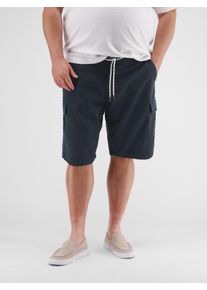 Jogg-Bermudas Lerros "Cargo-Jog-Bermuda in &Uuml;bergr&ouml;&szlig;en", Herren, Gr. 46, blau (classic navy), 55% Lyocell, 44% Baumwolle, 1% Elasthan, Hosen Jogg-Bermudas