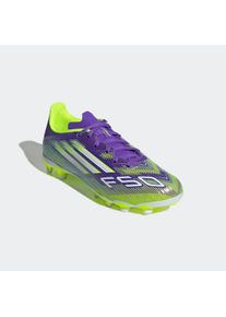 Fu&szlig;ballschuh adidas Performance "F50 LEAGUE MULTI-GROUND KINDER-STIEFEL", Kinder, Gr. 30, lila rush, cloud wei&szlig;, lucid lemon, Synthetik, Textil, Schuhe Fu&szlig;ballschuh, geeignet f&uuml;r Rasen- und Kunstrasenpl&auml;tze, f&uuml;r Kinder & Jugendliche
