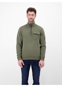 Sweatshirt Lerros "Herren Troyer, stylisch-leg&eacute;r", Herren, Gr. M, nordic olive, 70% Baumwolle, 30% Polyester, Sweatshirts Sweatshirt