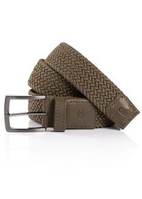 Flechtg&uuml;rtel Tom Tailor "TTJAMIE", Herren, Gr. 80, gr&uuml;n (olive), Materialmix, unifarben, G&uuml;rtel Flechtg&uuml;rtel, 3,5 cm breiter Flechtg&uuml;rtel, Casual Look, bis Gr. 120