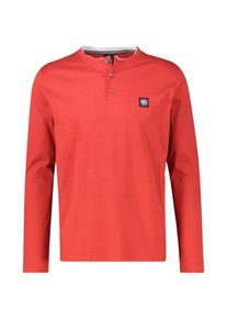 Sweatshirt Lerros "Serafino-Langarmshirt f&uuml;r Herren", Herren, Gr. 5XL, scandinavian rot, 100% Baumwolle, Sweatshirts Sweatshirt