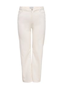 Skinny-fit-Jeans Only CARMAKOMA "CARWILLY HW WIDE DNM DOT019 NOOS", Damen, Gr. 46, L&auml;nge 32, ecru, Denim/Jeans, Obermaterial: 92% Baumwolle, 6% Elastomultiester, 2% Elasthan, unifarben, skinny fit normal, Jeans Skinny-fit-Jeans