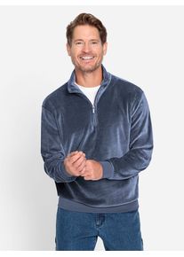 Sweatshirt Catamaran, Herren, Gr. 44/46, blau (rauchblau), 75% Baumwolle, 25% Polyester, unifarben, Sweatshirts Sweatshirt