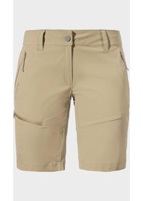 Sch&ouml;ffel Shorts SCH&Ouml;FFEL "Shorts Toblach2", Damen, Gr. 46, Normalgr&ouml;&szlig;en, beige (4705, beige), Oberstoff: 89% Nylon, 11% Elasthan, Hosen Shorts